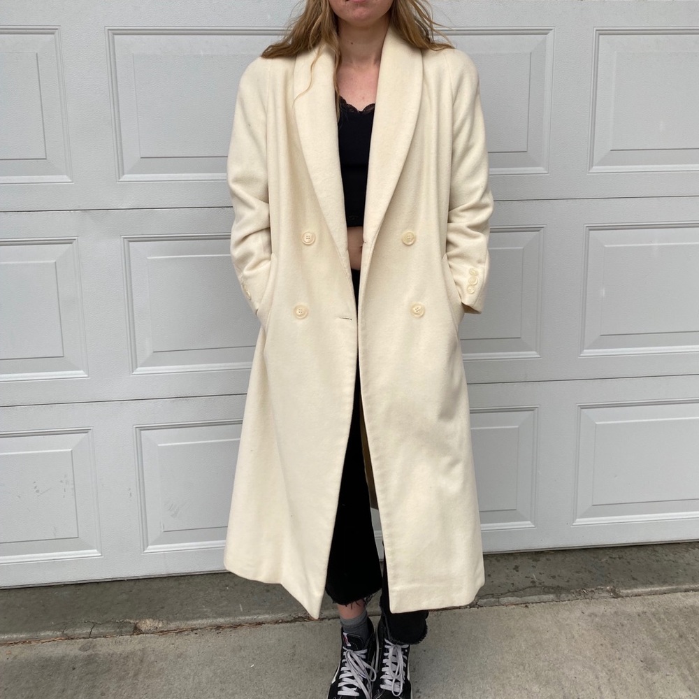 vintage wool trench coat